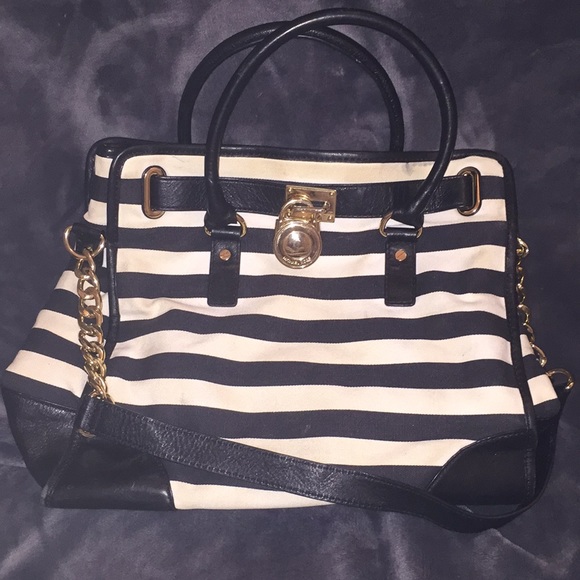 Michael Kors Black & White shoulderbag - Picture 1 of 6